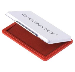 Qconnect Medium Stamp Pad Metal Case Red