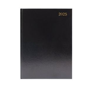 Desk Diary 2 PPD A4 Black 2025