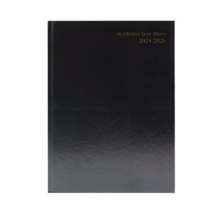 Academic Diary WTV A5 Black 2024-25