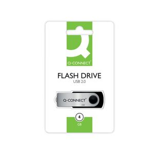 Q-Connect 4Gb Usb Flash Drive White