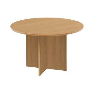 Ff Arista Oak Round Meeting Table