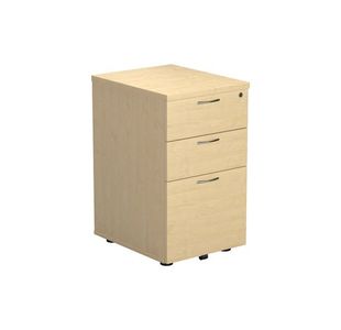 Ff Jemini Maple 3 Drawer Under-Desk Ped