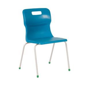 Titan 4 Leg Clsm Chair Blue