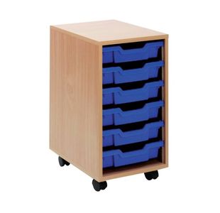 Jemini Mob Storage Unit 6 Blue Trays Bch