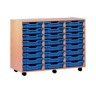 Ff Jemini Mob Storage Unit 24 Tray Beech