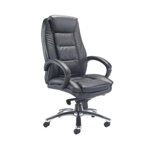 Ff Avior Contemporary Exec Lthr Chr Blk