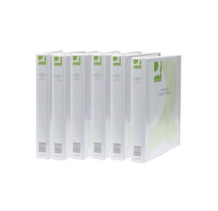 Qconnect 2 Ring Presentation Binder Wht