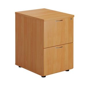 First 2 Drawer Filing Cabinet Beech