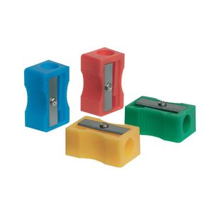 Single Hole Sharpener Plastic Pk10