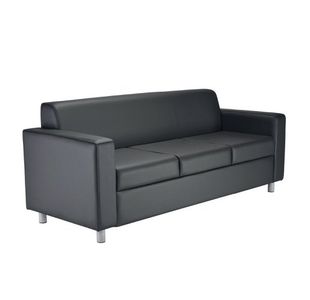 Jemini Iceberg 3 Seater Sofa PU Blk