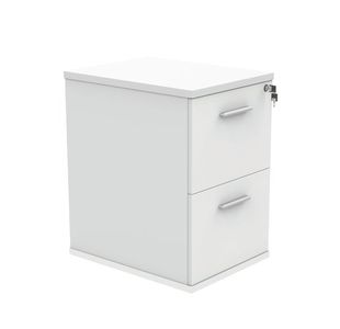 Polaris 2 Drw Filing Cabinet Arc Wht