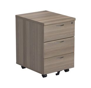 Ff Jemini Mobile H595 Ped 3 Drw Gry Oak