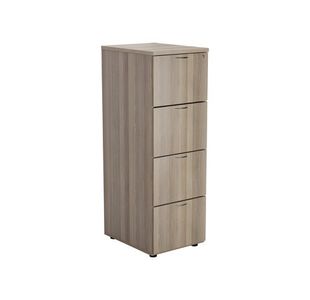 Ff Jemini Grey Oak 4 Drawer File Cabinet