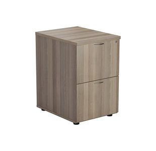 Ff Jemini Grey Oak 2 Drawer File Cabinet