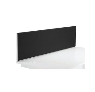 Ff Jemini Black 1600Mm Strt Desk Screen