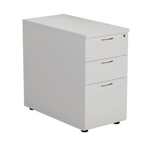 Ff Desk High 3D Pedestal White