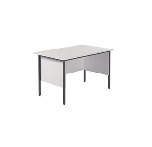 Serrion Rect 4 Leg Desk White