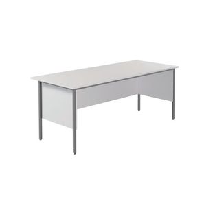 Serrion Rect 4 Leg Desk White