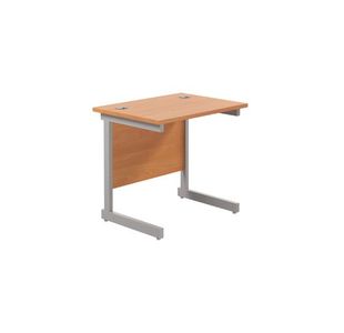 Ff Jemini 800 Rect Desk Beech/Slv