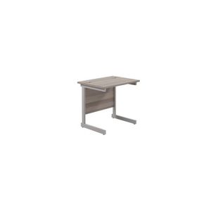 Ff Jemini 800 Rect Desk G/Oak/Slv