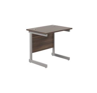 Ff Jemini 800 Rect Desk D/Wlnt/Slv