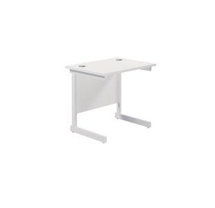 Ff Jemini 800 Rectangular Desk White