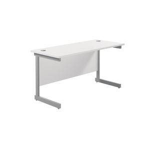 Ff Jemini 1200 Rect Desk White/Slv