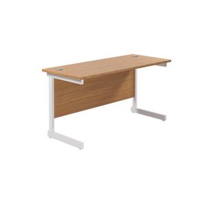 Ff Jemini 1200 Rect Desk N/Oak/White