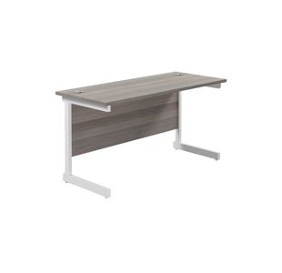 Ff Jemini 1400 Rect Desk G/Oak/White