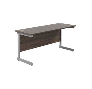 Ff Jemini 1600 Rect Desk D/Wlnt/Slv