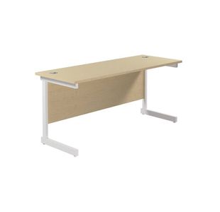 Ff Jemini 1600 Rect Desk Maple/White