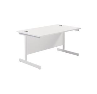 Ff Jemini 1200 Rectangular Desk White