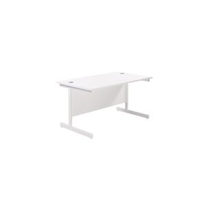 Ff Jemini 1400 Rectangular Desk White