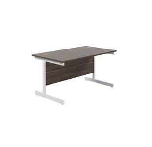 Ff Jemini 1400 Rect Desk D/Wlnt/Wht