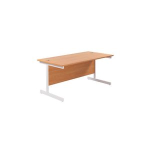 Ff Jemini 1600 Rect Desk Beech/White