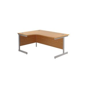 Jemini Rdl LH Cantilever Desk N/Oak