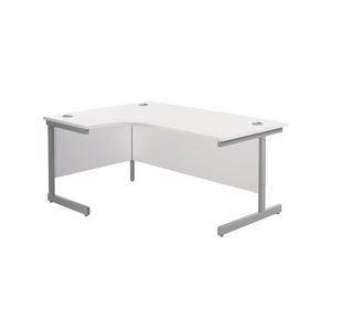 Jemini Rdl LH Cantilever Desk White