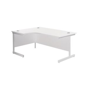 Jemini Rdl LH Cantilever Desk White