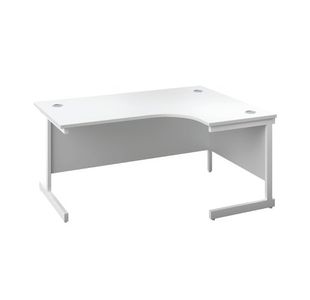 First Radial RH Desk 1800 Wht/Wht