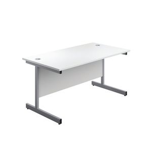 First Rect Desk 1200 White/Slv