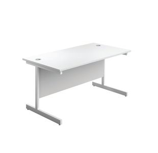 First Rect Desk 1200 White/White