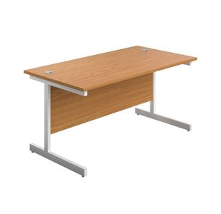 First Rect Desk 1400 Nova Oak/White