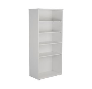 First 4 Shelf Wooden Bookcase White