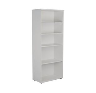 First 4 Shelf Wooden Bookcase White