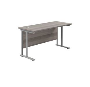 Jemini Rect Cant Desk 1200 G/Oak