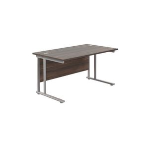 Jemini Rect Cant Desk 1200 Dark Wal