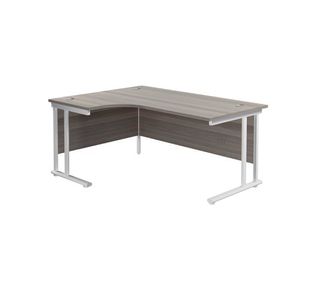 Jemini Rdl LH Cantilever Desk G/Oak