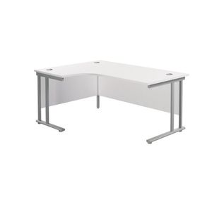 Jemini Rdl LH Cantilever Desk White