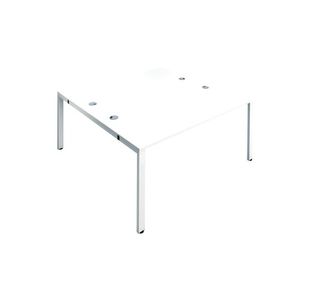 Jemini 2P Bench Desk 1400x1600 White