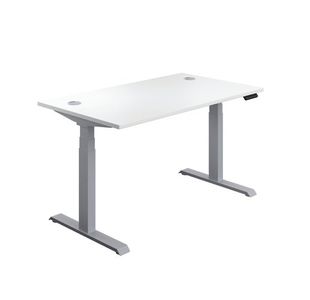 Ff Jemini Sitstand 1200X800 Wht/Slv